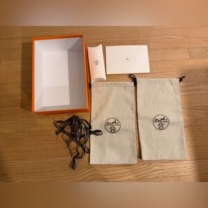 Hermes Empty Box and set of dust bags